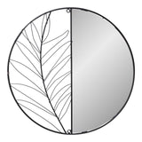 Synergy Metal Wall Leaf Mirror 50cm