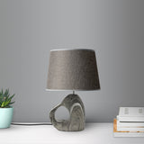 Heart Unique Ceramic Base Bedside Plugin Table Lamp ~5165-0