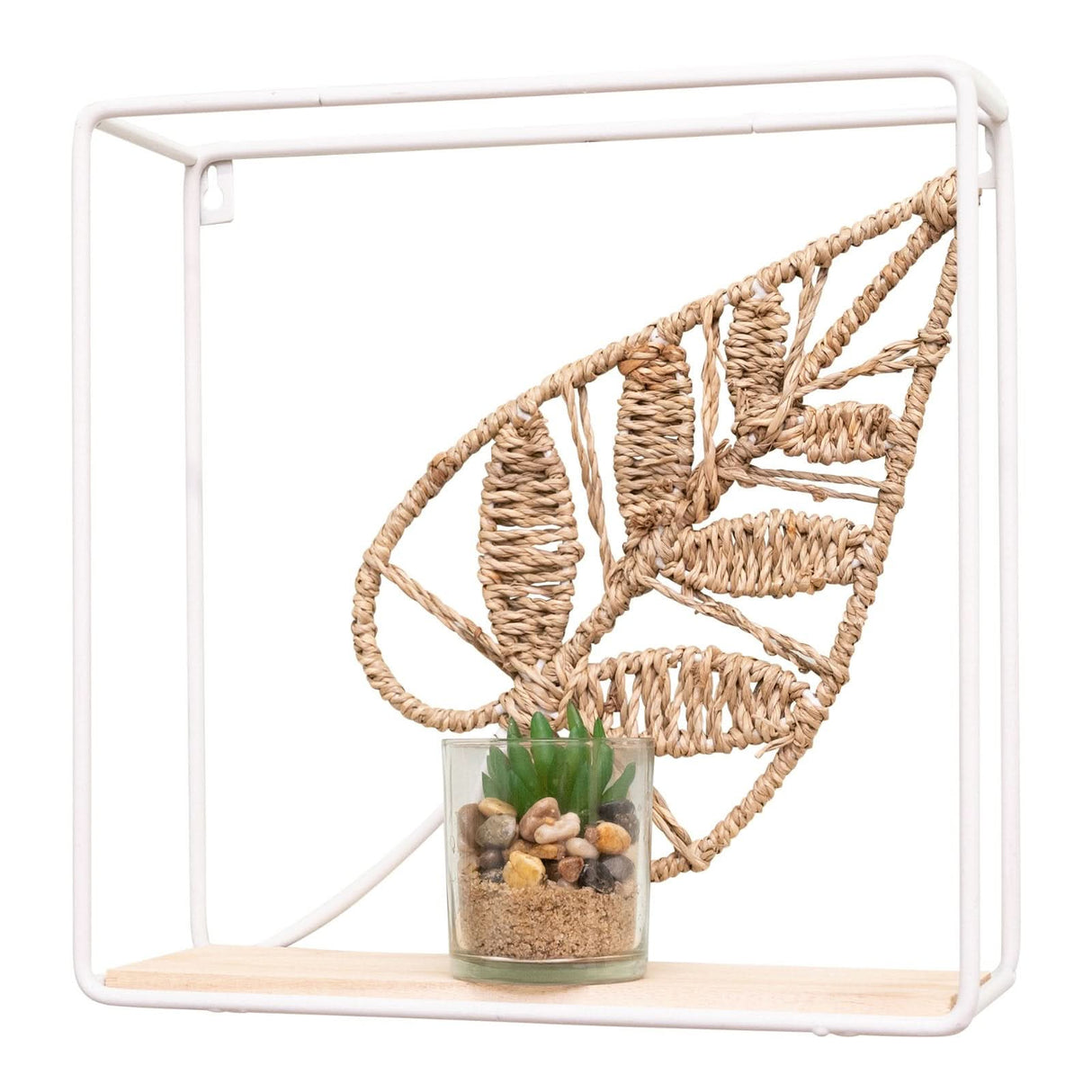 Woven Leaf Design Shelf 30cm