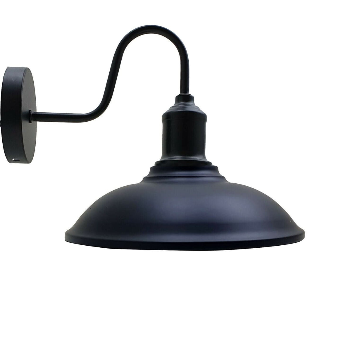 Black Industrial Wall Light Retro Wall Lamp Metal Shade~1875-4