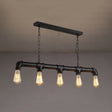 Waterpipe Ceiling Light 5 Light Chandelier Black~2110-0