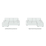 R77 Dexter Two Seater Corner Sofa, Leathaire | Weilai Concept