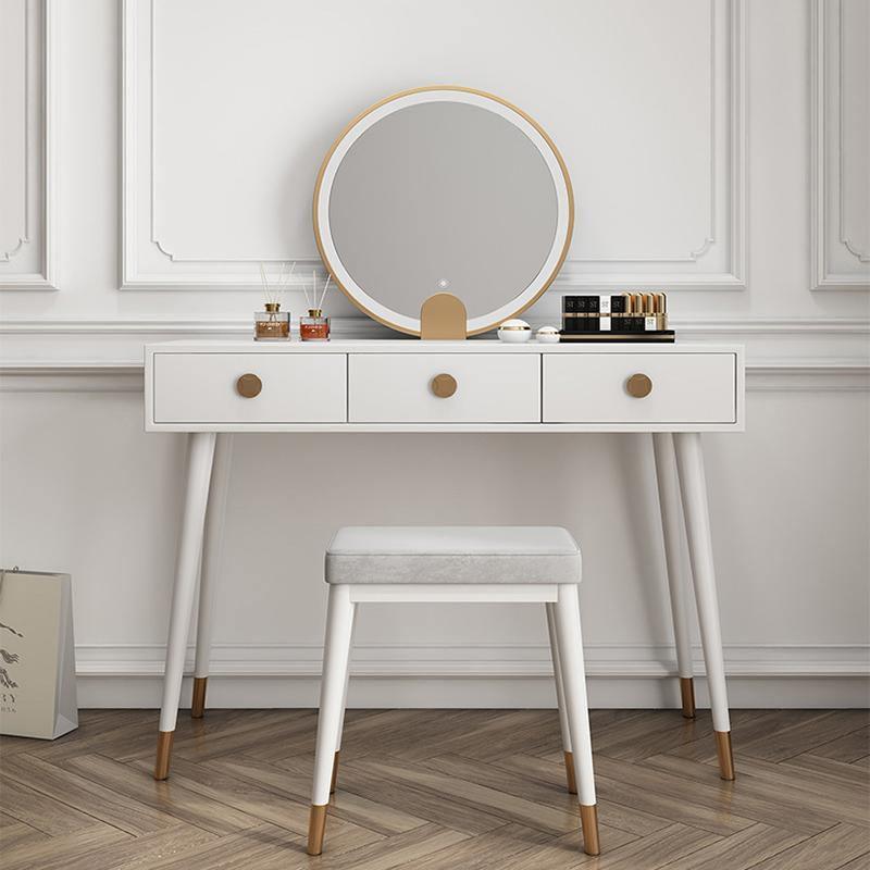 Aditya Dressing Table With LED Mirror And Stool | Weilai Concept