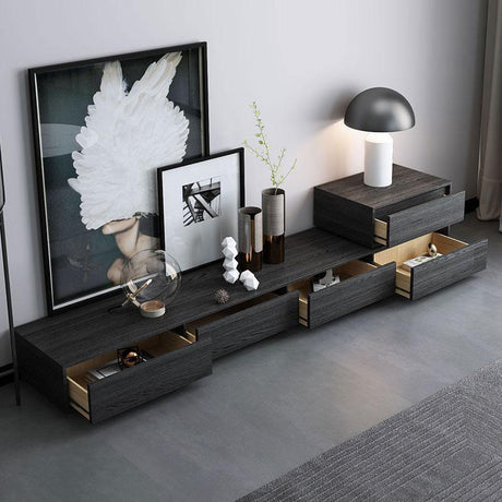 Agnes TV Stand, Black Oak | Weilai Concept