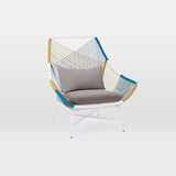 Carmean Rattan Chair and Footstool, Outdoor Furniture | Weilai Concept