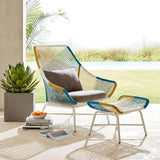 Carmean Rattan Chair and Footstool, Outdoor Furniture | Weilai Concept