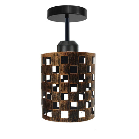 New Modern Industrial Metal Ceiling Pendant Lamp with Cage ~1403-8