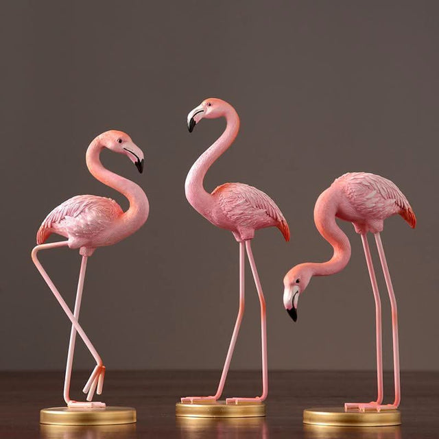 Decoration: A Set Of Three Flamingo Decoration | Weilai Concept