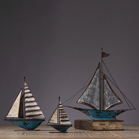 Decoration: A Set Of Three Sailboats | Weilai Concept