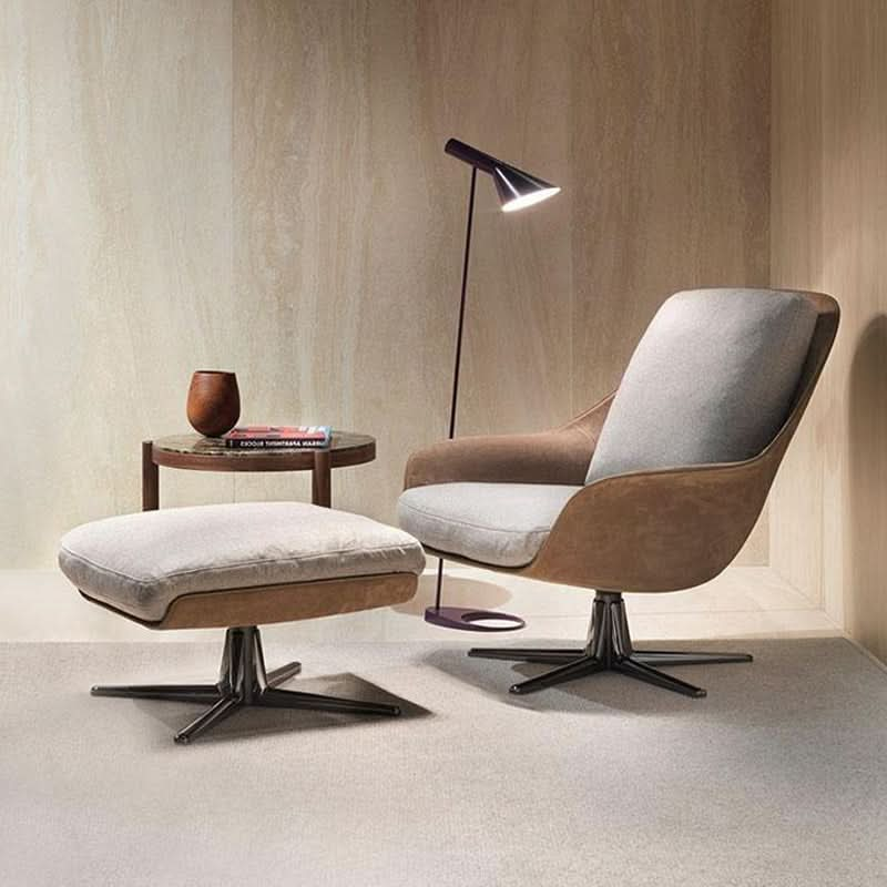 Herton Lounge Chair And Ottoman, Armchair