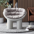 Roly Poly Fiberglass Armchair With Cushion, Grey | Weilai Concept