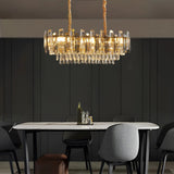 Modern Crystal Round Ceiling Light Chandeliers with Crystal Hanging Lamp~4802-9