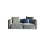 FIN Four Seater/ Corner Sofa, Grey Velvet | Weilai Concept