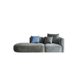 FIN Four Seater/ Corner Sofa, Grey Velvet | Weilai Concept