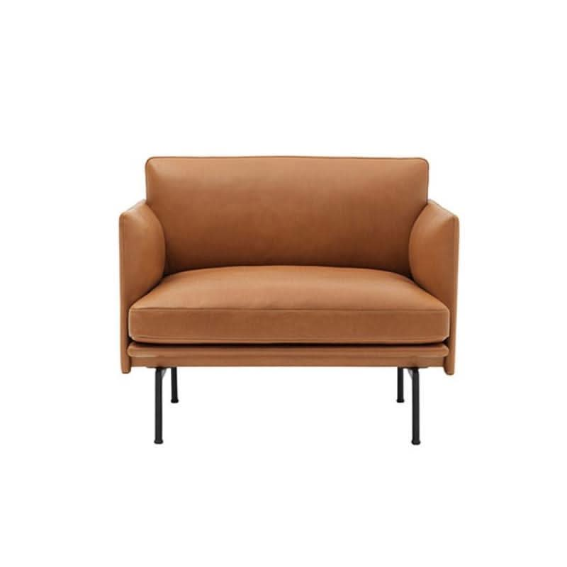 H81 Hamilton Two Seater Sofa, Italian Genuine Leather | Weilai Concept