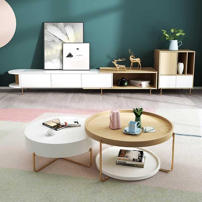 Harper Nesting Coffee Table, Oak | Weilai Concept