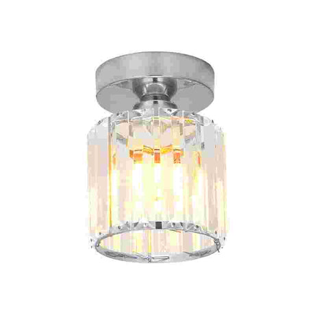 Crystal Semi Flush E27 Ceiling Light Fixture Round Fitting Chandelier Lamp~4505-6