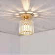 Crystal Semi Flush E27 Ceiling Light Fixture Round Fitting Chandelier Lamp~4505-0