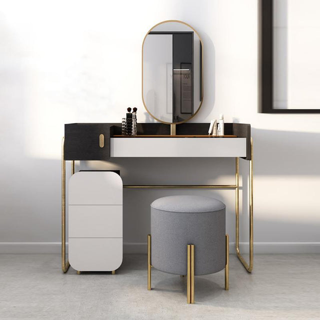 J2 Long Mirror Dressing Table With Stool | Weilai Concept