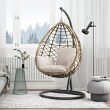 Kye Rattan Garden Hanging Egg Chair with Stand, Indoor/ Outdoor Furniture | Weilai Concept