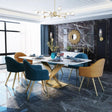 LUCI Dining Table, Sintered Stone And Gold | Weilai Concept