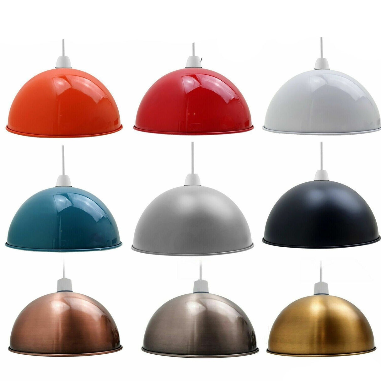 Retro Dome 30cm Easy Fit Metal color Shade Lamp shade ceiling light  ~1388-3