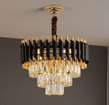 Modern Crystal Black Gold Chandeliers For Ceiling & Wall ~4118-1