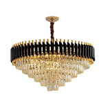 Modern Crystal Black Gold Chandeliers For Ceiling & Wall ~4118-2