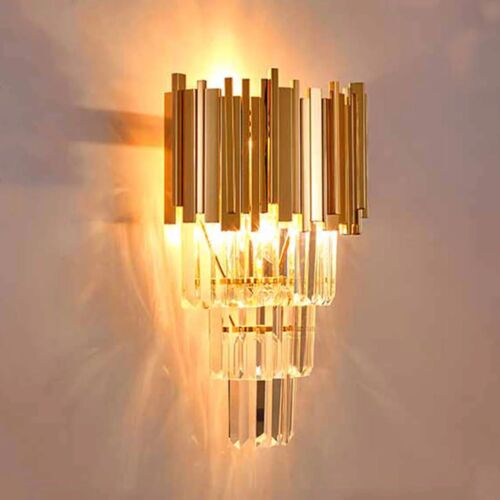 Modern Large Crystal Ceiling Light Gold Pendant Chandelier Lamp for Living Room~4117-3