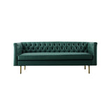 S521 2 Seater Sofa, Dark Green Leather | Weilai Concept