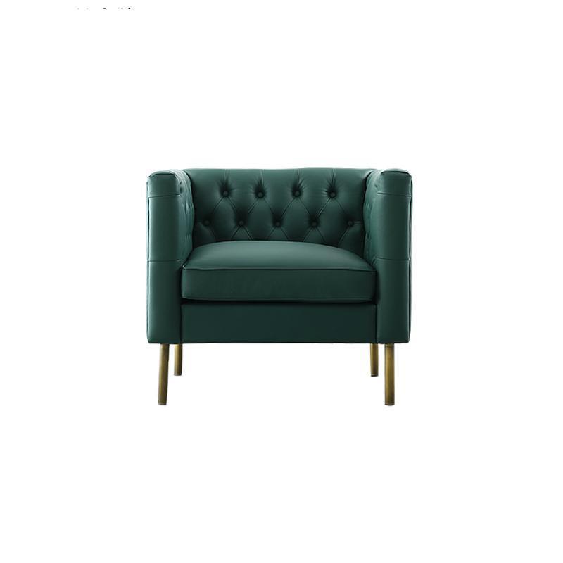 S521 2 Seater Sofa, Dark Green Leather | Weilai Concept