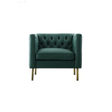 S521 2 Seater Sofa, Dark Green Leather | Weilai Concept