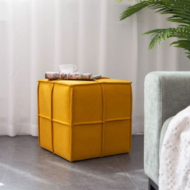 Square Stool, Yellow | Weilai Concept