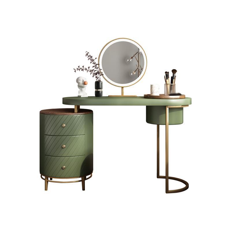 Tandy Dressing Table With LED Mirror, White, Makeup Vanity | Weilai Concept