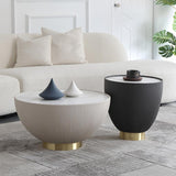 Theo Coffee Table Set, Black And White | Weilai Concept