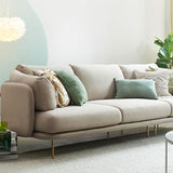 U182 Three Seater Corner Sofa, Off-White Cotton Linen | Weilai Concept