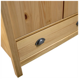 2-Door Wardrobe Hill 89x50x170 cm Solid Pine Wood