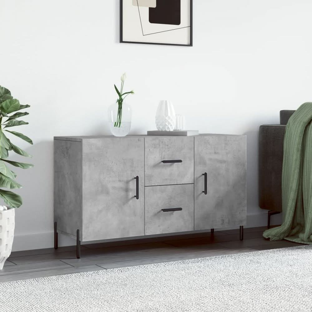 Sideboard Concrete Grey 100x36x60 cm Engineered Wood