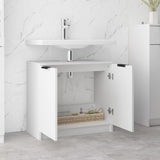 Bathroom Cabinet White 64.5x33.5x59 cm Engineered Wood