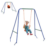 Garden Swing Set for Toddlers, Kids with Seats, Safety Belt, Orange