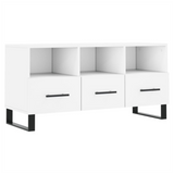 TV Cabinet White 102x36x50 cm Engineered Wood