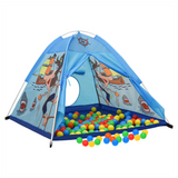 Children Play Tent with 250 Balls Blue 120x120x90 cm