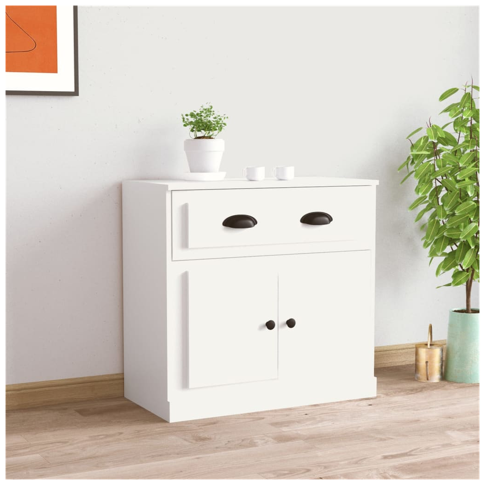 Sideboard White 70x35.5x67.5 cm Engineered Wood