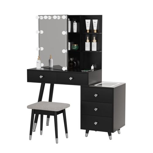 FCH Dressing Table Set with Mirror Cabinet