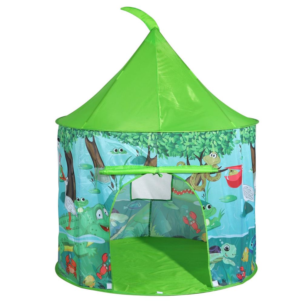 Jungle Play Tent Portable Foldable Green Pop Up Garden Playhouse Tent