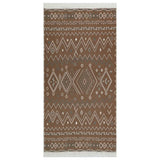 Rug Beige and Blue 80x150 cm Cotton