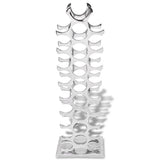 Wine Rack Aluminium Silver 27 Bottles