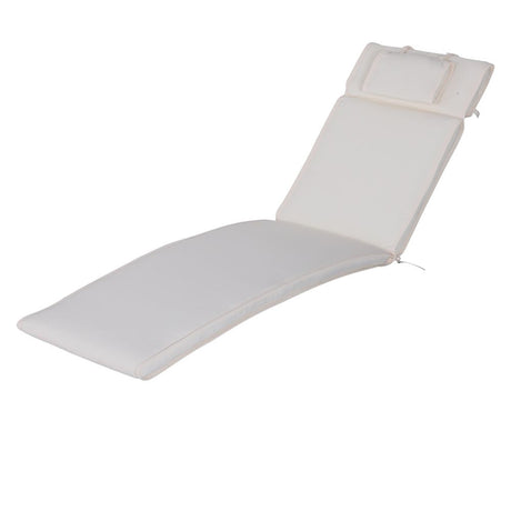 Garden Sun Lounger Chair Cushion Reclining Relaxer