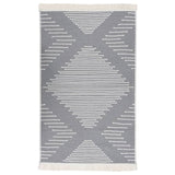 Rug Dark Grey 80x150 cm Cotton