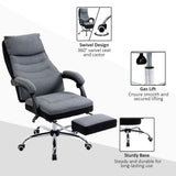 Executive Office Chair Swivel Reclining Chair w/ Retractable Footrest Vinsetto